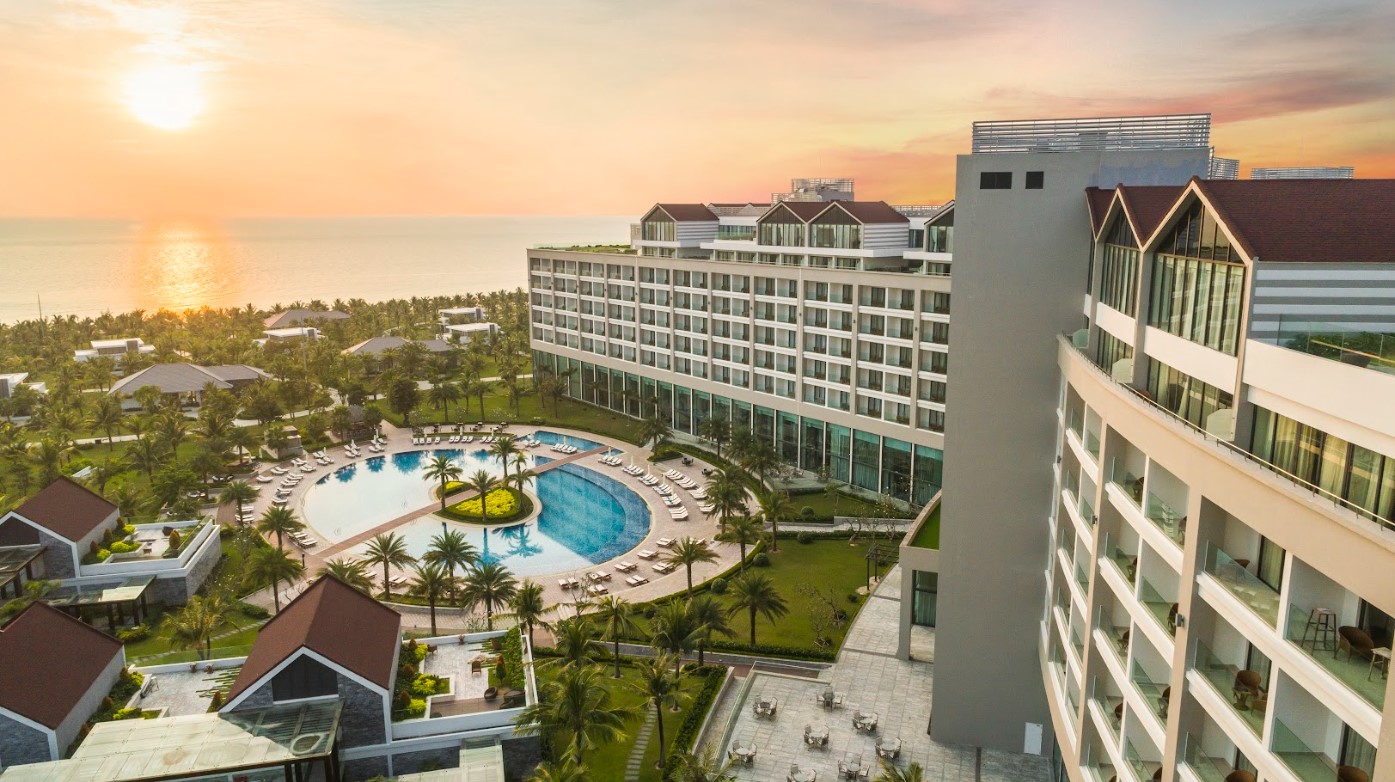 Khách sạn tại Corona Resort & Casino Phú Quốc nhìn từ trên cao