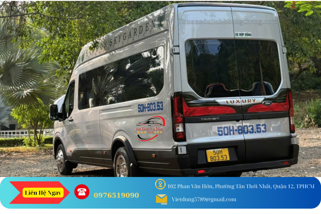 Thuê xe 16 chỗ đi bến tre từ TPHCM Thuê xe 16 chỗ đi bến tre